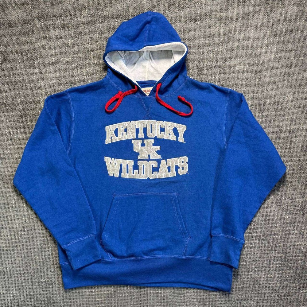 Pressbox Kentucky Wildcats Hoodie Mens XL Blue Glitter Graphic Pullover